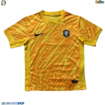 Maglie da calcio Olanda Portiere Seconda Maglia Europei 2024 Manica Corta
